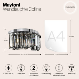 Бра Maytoni Colline MOD083WL-02CH