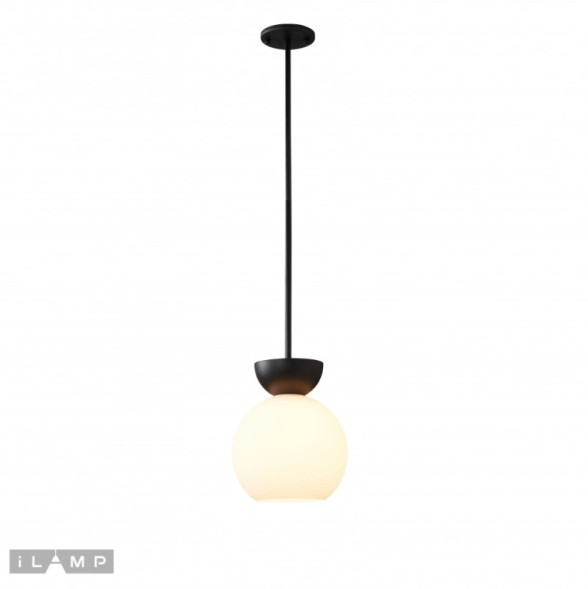 Подвесной светильник iLamp MONO P6079-1 BK+WH