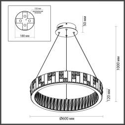 Подвесная люстра Odeon Light HALL 5072/80L