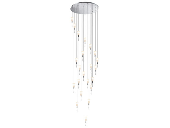 Каскадная люстра Newport 4812+10/S chrome