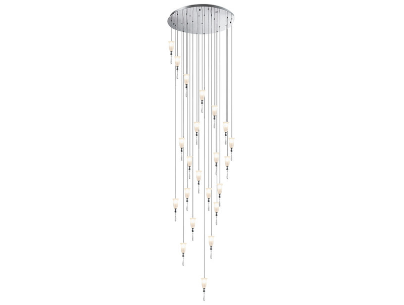 Каскадная люстра Newport 4812+10/S chrome