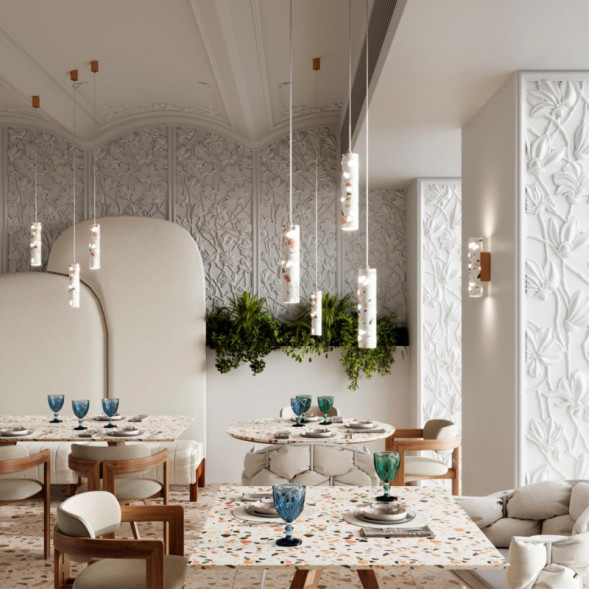 Подвесной светильник Odeon Light TERRAZZO 7012/6L