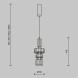 Подвесной светильник Maytoni LEVEL MOD253PL-L18BS3K3
