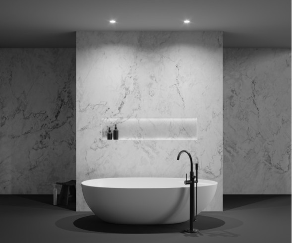 Точечный влагозащищенный светильник Maytoni Technical Flint DL101-GU10-TRS-W