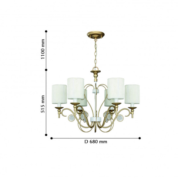 Подвесная люстра Favourite Lietta 2493-6P