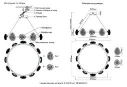 Подвесная люстра Crystal Lux FELICIDAD FELICIDAD SP96W LED
