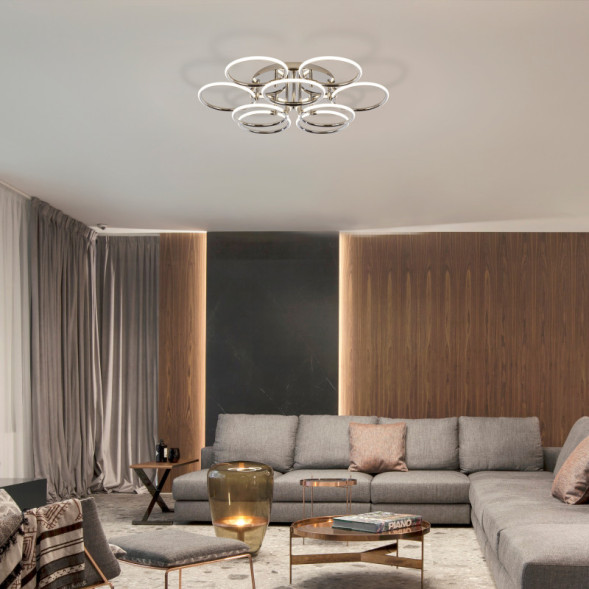 Люстра на штанге Eurosvet Impulse 90069/9 хром