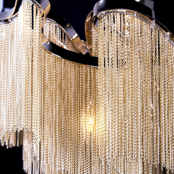 Люстра на штанге LOFT IT Stream 10208/1000C Gold