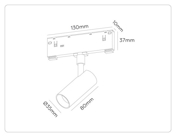 Трековый светильник Ambrella Light TRACK SYSTEM GL2301