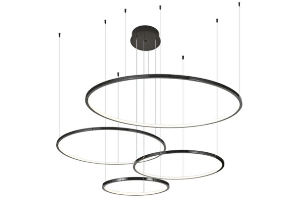 Каскадная люстра Newport 15104/S black glossy Loren