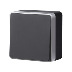 Выключатель Werkel Gallant W5010034 черный с серебром
