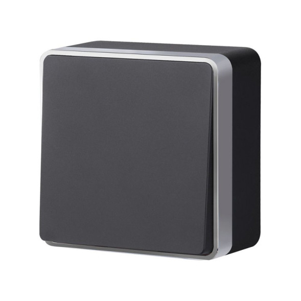 Выключатель Werkel Gallant W5010034 черный с серебром