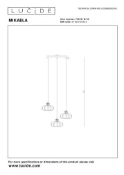 Каскадная люстра LUCIDE Mikaela 73400/13/30