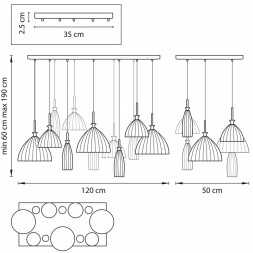 Подвесная люстра Lightstar Agola 810223