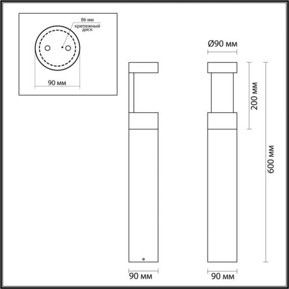 Садово-парковый светильник Odeon Light NATURE 6657/10GL