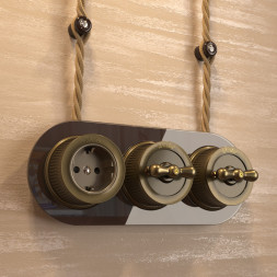 Выключатель Werkel WL19-01-05 (Бронзовый)