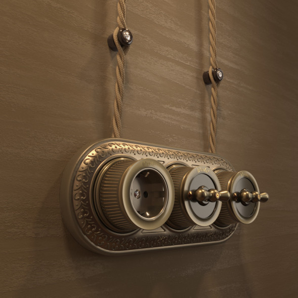 Выключатель Werkel WL19-01-05 (Бронзовый)