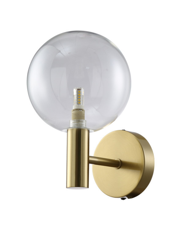 Бра Crystal Lux ANDRES ANDRES AP1 BRONZE/TRANSPARENTE