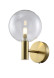 Бра Crystal Lux ANDRES ANDRES AP1 BRONZE/TRANSPARENTE