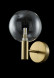 Бра Crystal Lux ANDRES ANDRES AP1 BRONZE/TRANSPARENTE