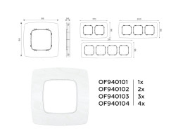 Рамка Ambrella Volt OF940104 OMEGA Opera