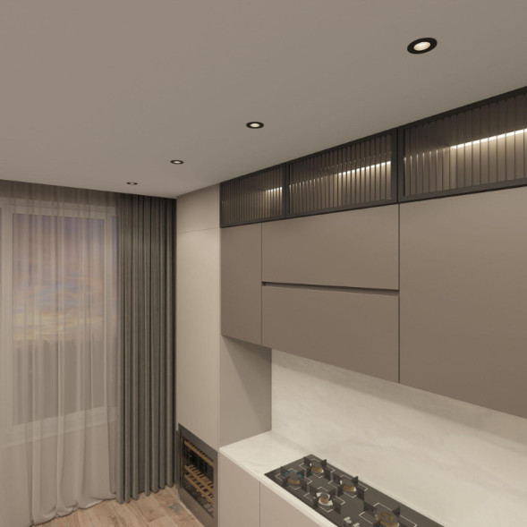 Встраиваемый точечный светильник Denkirs Rodvig DK3061-BK