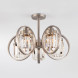 Люстра на штанге Eurosvet Loraine 10128/5 сатин-никель/прозрачный хрусталь Strotskis