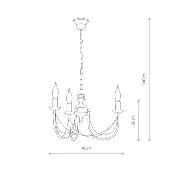 Подвесная люстра Nowodvorski ARES 204