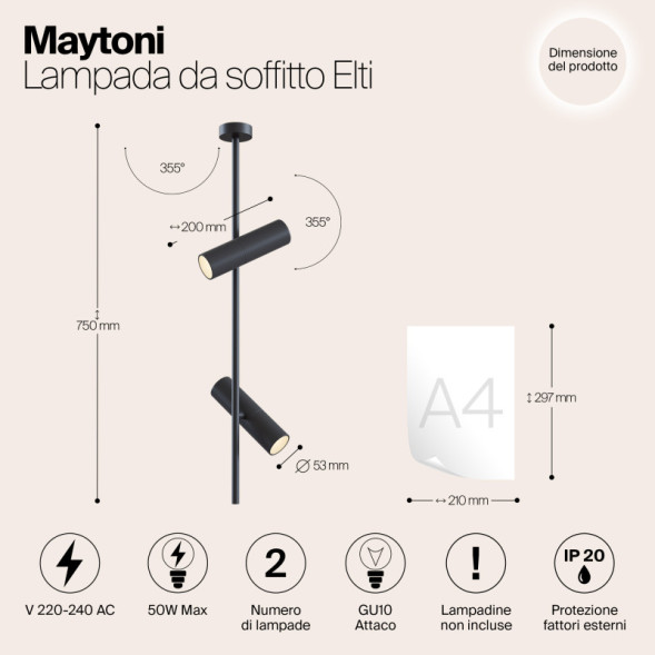 Спот Maytoni Technical Elti C021CL-02B