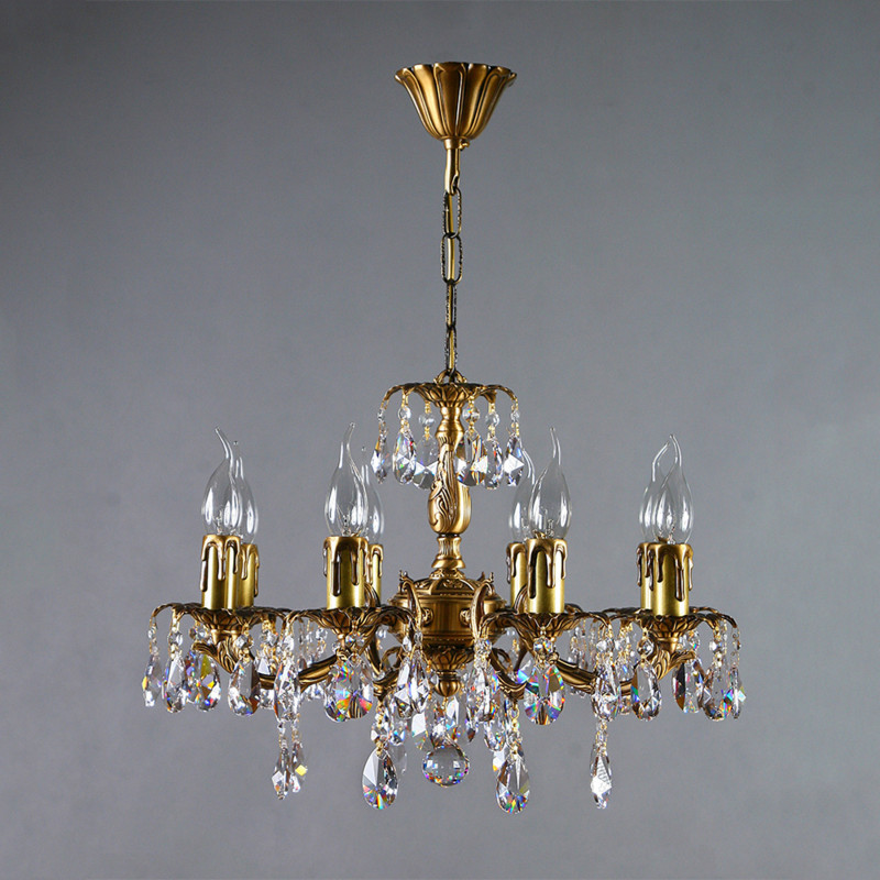 Подвесная люстра AMBIENTE by BRIZZI Benisa 2226/8 AB Tear Drop