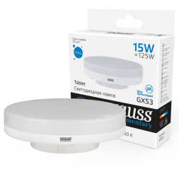 Светодиодная лампа Gauss 83835 15W 220V 1140lm GX53 белый (холодный)