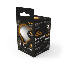 Светодиодная лампа Gauss 187202110-D 10W 220V 1070lm E27 белый (теплый)