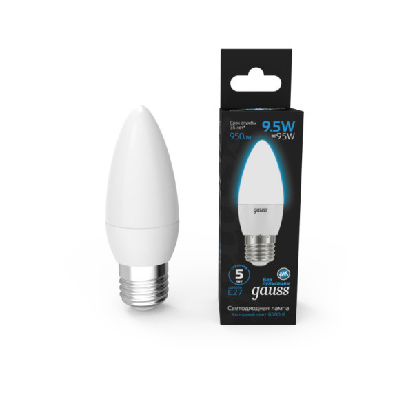 Светодиодная лампа Gauss 103102310 9.5W 220V 950lm E27 белый (холодный)