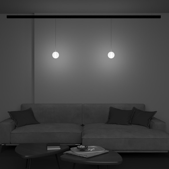 Магнитный трековый светильник Maytoni Technical luna TR039-4-5WTW-DD-B