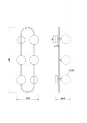 Бра Freya Inversion FR5233WL-04BS1