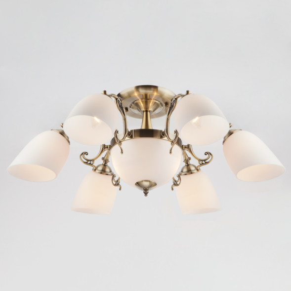 Люстра на штанге Eurosvet Ariele 22010/6+2 античная бронза