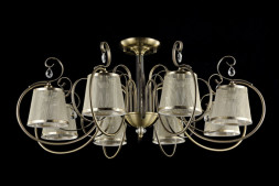 Люстра на штанге Freya Simone FR2020-CL-08-BZ