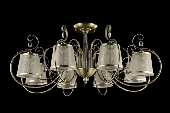 Люстра на штанге Freya Simone FR2020-CL-08-BZ