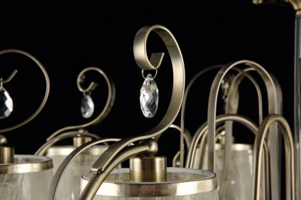 Люстра на штанге Freya Simone FR2020-CL-08-BZ