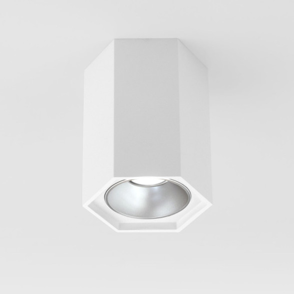 Накладной точечный светильник Elektrostandard 25036/LED 7W 4200K белый матовый/серебро