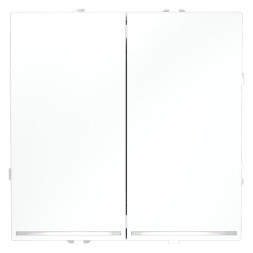 Выключатель двухклавишный с подсветкой VOLTUM VLS020402