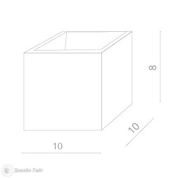 Бра ARTE Lamp SCATOLA A1423AP-1WH