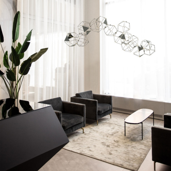 Подвесная люстра Eurosvet UMA 90368/14 черный жемчуг