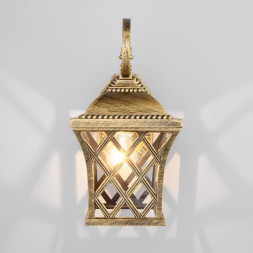 Уличный настенный светильник Elektrostandard Cassiopeya D черное золото