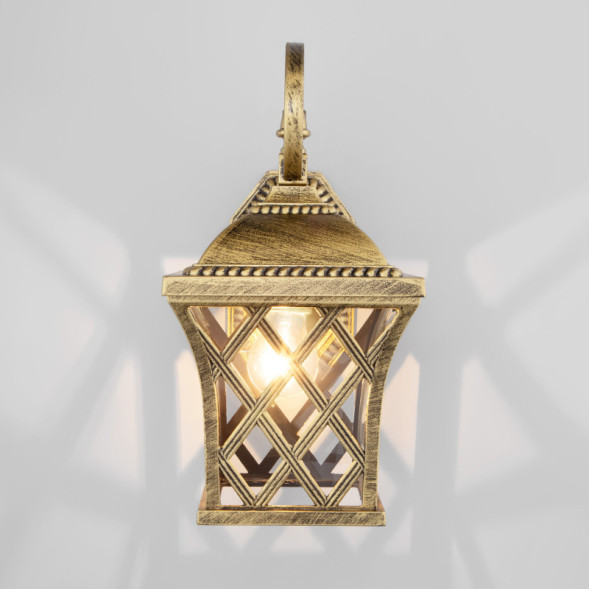 Уличный настенный светильник Elektrostandard Cassiopeya D черное золото