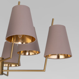 Люстра на штанге Eurosvet 60173/8 латунь Topanga