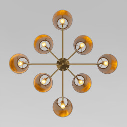 Люстра на штанге Eurosvet 60173/8 латунь Topanga