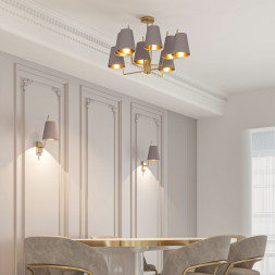 Люстра на штанге Eurosvet 60173/8 латунь Topanga