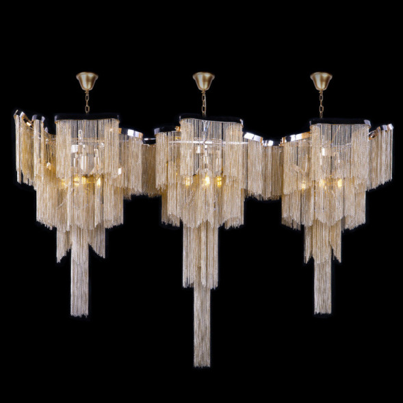 Каскадная люстра LOFT IT Stream 10208/1400R Gold