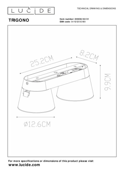 Спот LUCIDE TRIGONO 09936/02/31